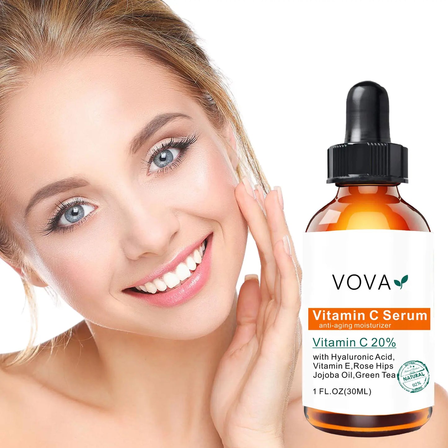 20% Vitamin C Face Serum with Hyaluronic Acid – Brightening