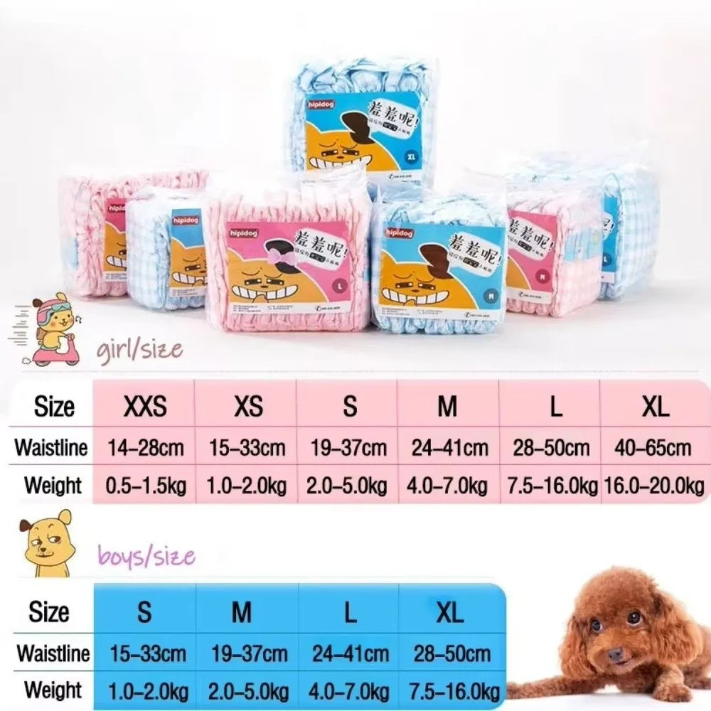 10-Pack Disposable Dog Diapers | Leakproof & Breathable Nappies