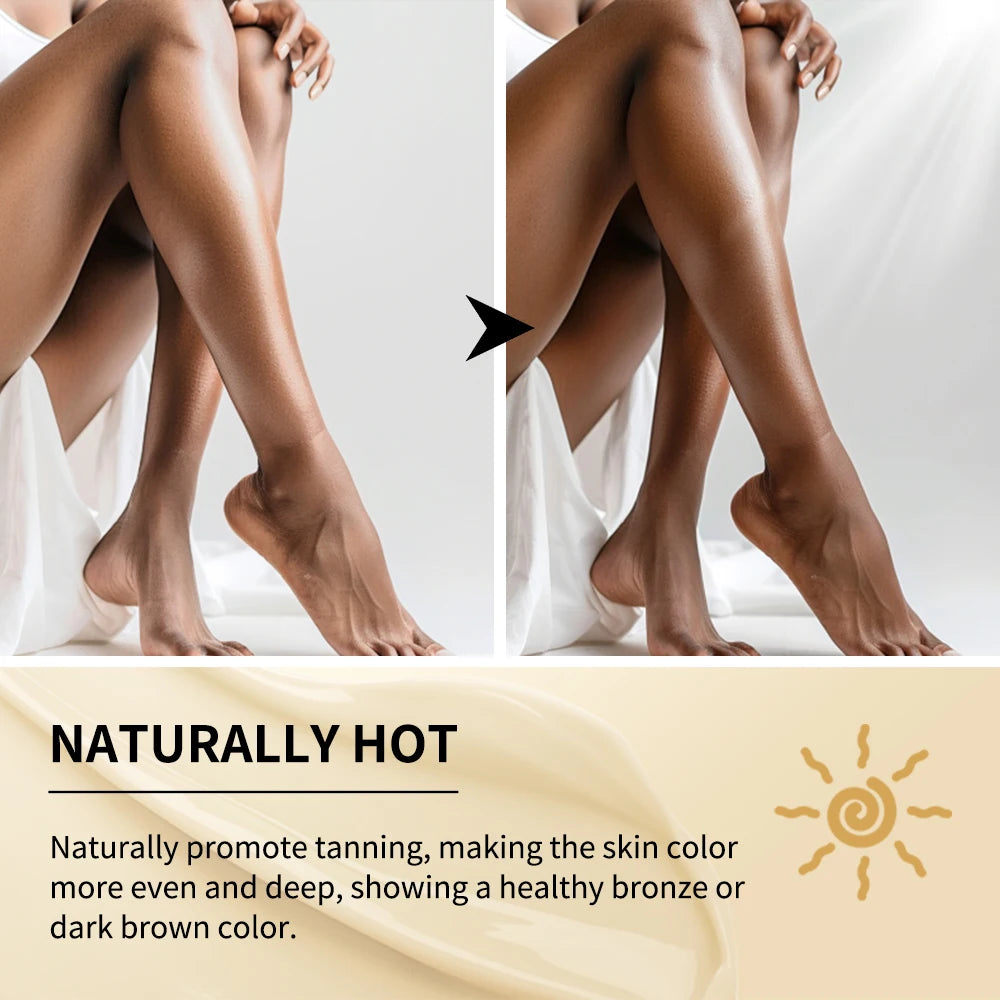 Hot Tanning Cream – Natural Bronzer, Long-Lasting Glow | 100ml