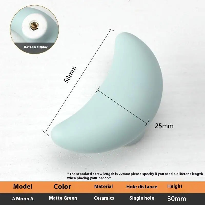 1pc Children's Furniture Handles Nordic Ceramic Children Room Cabinet Handles Macaron Colorful Round Drawer Knobs And Pulls Peaceful Pleasures Health and Wellness A20