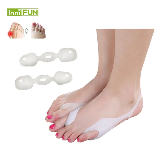 Silicone Hallux Valgus Bunion Corrector & Toe Separator 2Pcs Toe Corrector Splint Peaceful Pleasures Health and Wellness Default Title