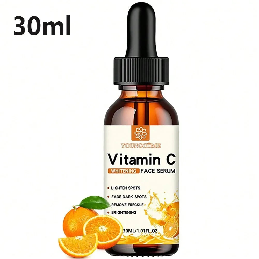 VitaminC Contains Hyaluronic Acid Brightening Original Liquid Fade Fine Lines Moisturizing Repair Dull Serum Face Skin Care 30ml Peaceful Pleasures Health and Wellness 30ml