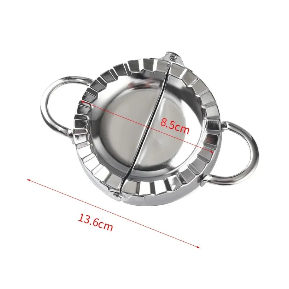 Stainless Steel Dumpling Maker Dumpling Skin Mold Ravioli Maker Press Pie Making Press Wrapper Pastry Maker Kitchen Accessories Peaceful Pleasures Health and Wellness Medium