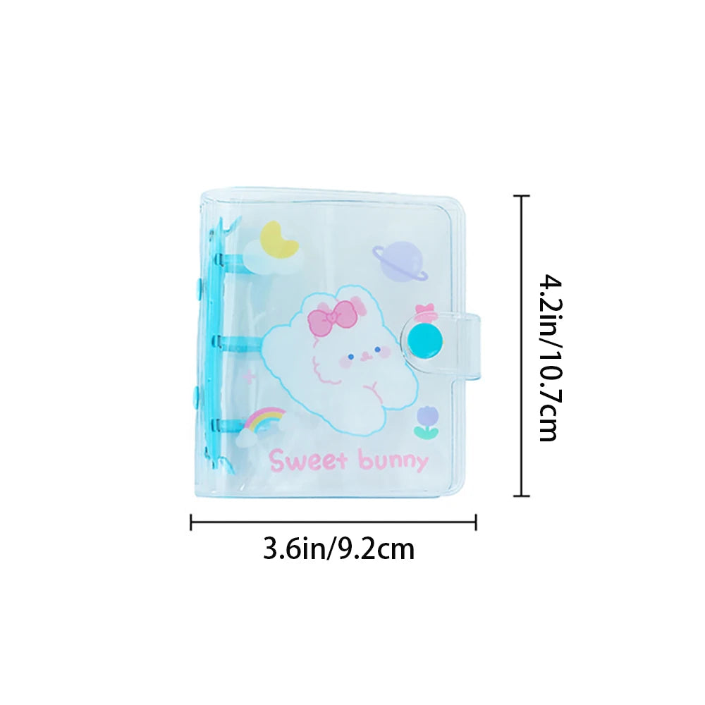 Cute Bear PVC Three Hole Loose Leaf Album Transparent Cartoon