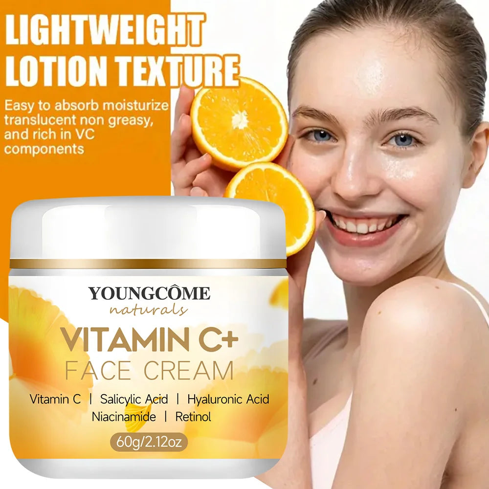 YOUNGCOME Vitamin C Face Cream – Retinol & Hyaluronic Acid Vitamin C Face Cream Peaceful Pleasures Health and Wellness