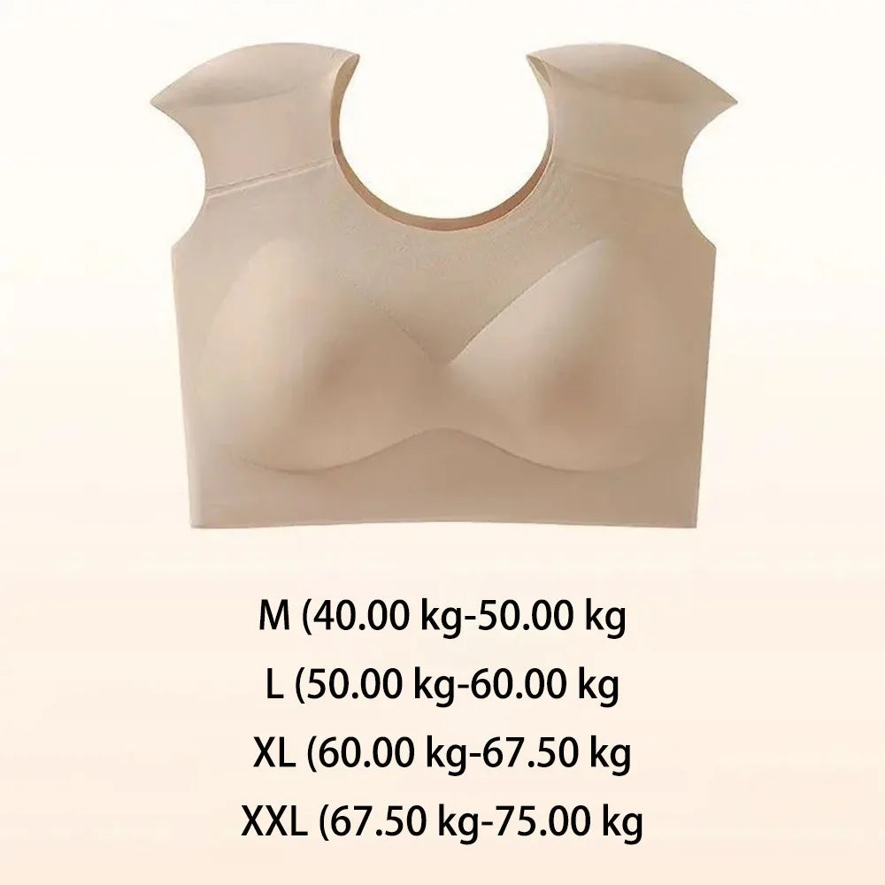 Seamless Shoulder Bra Tank Top – Breathable Invisible Vest