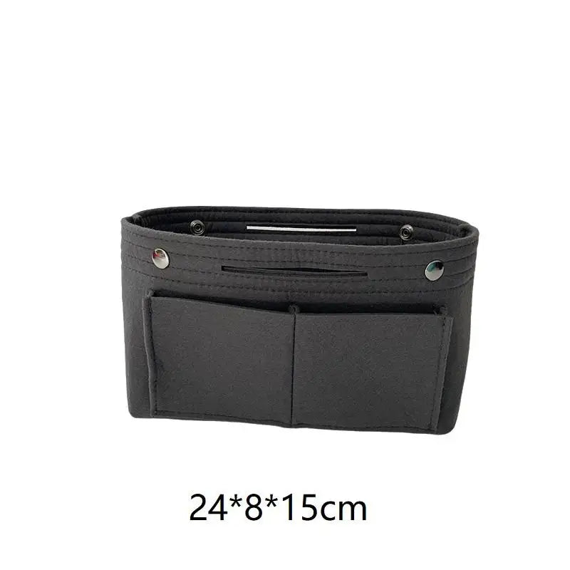 Felt Insert Bag Organizer | Multi-Pocket Travel Cosmetic Tote