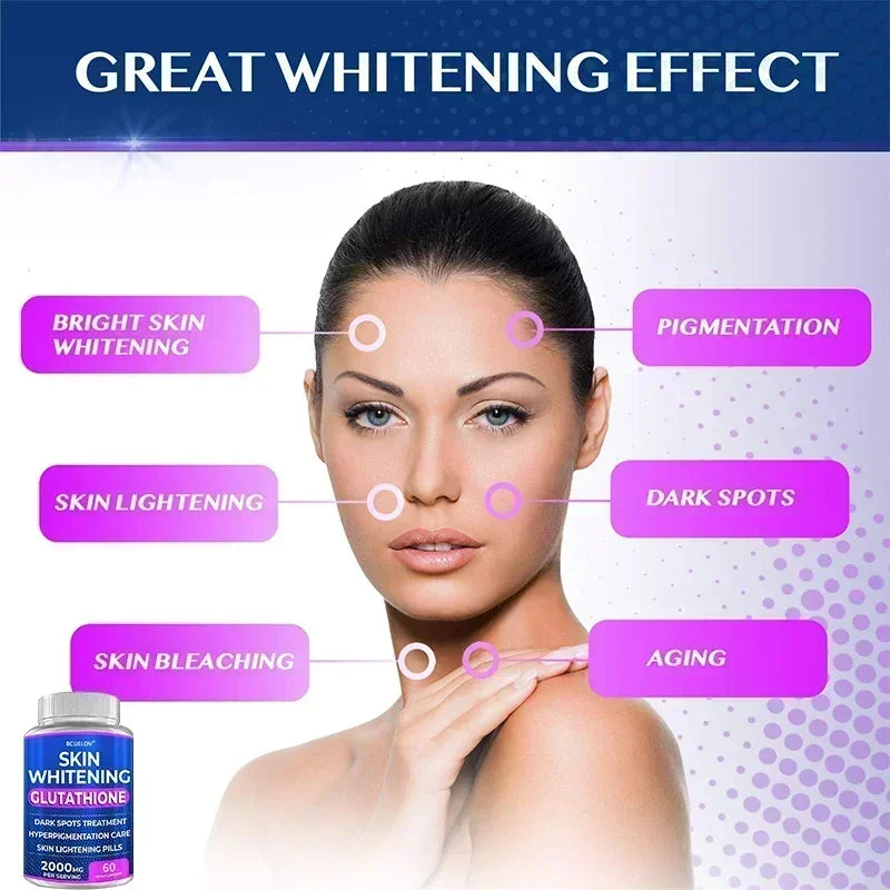 Bcuelov 2000mg Glutathione Supplement | Skin Whitening & Anti-Aging