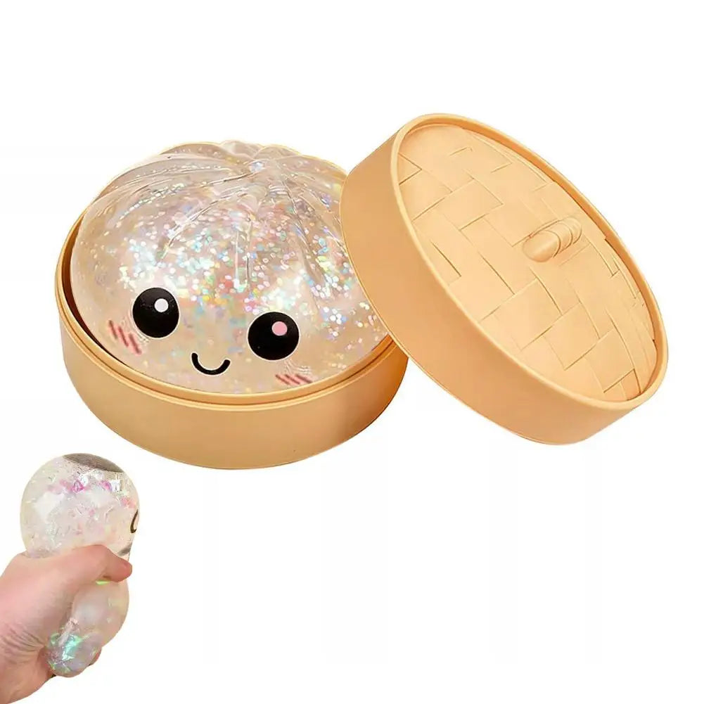 Colorful Crystal Buns Anti Toy Simulation Food Squishes Squeezable