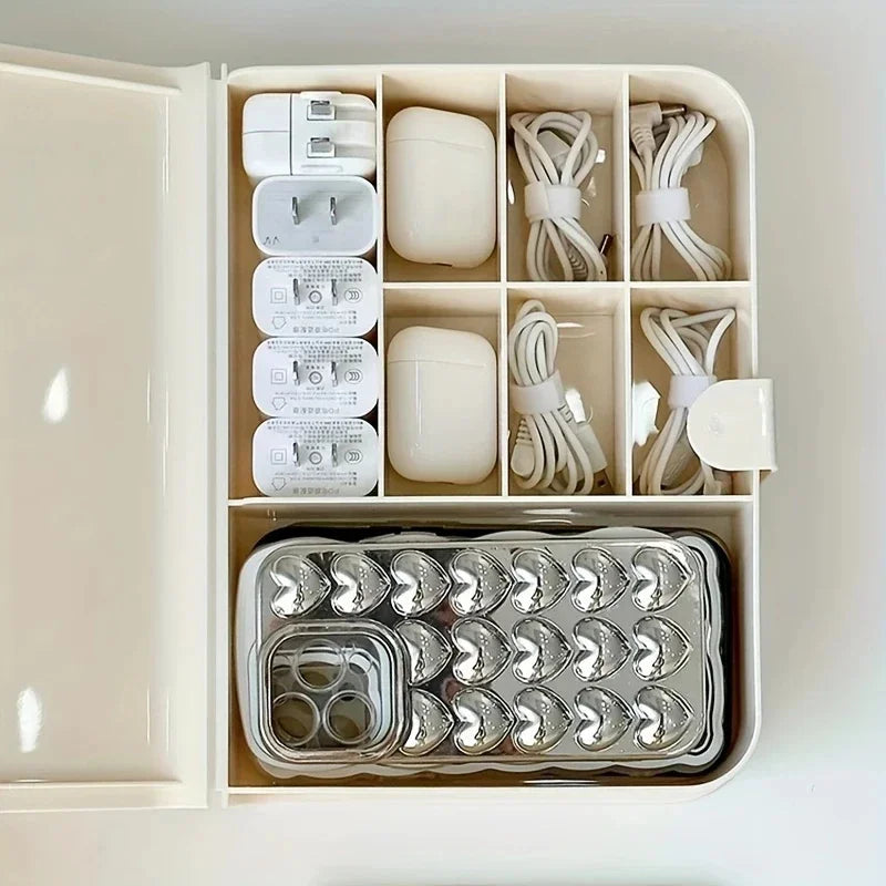 Practical Creative Underwear Socks Storage Boxes Travel Portable Boxes Desktop Small Parts Storage Charging Cable Storage Tools Peaceful Pleasures Health and Wellness