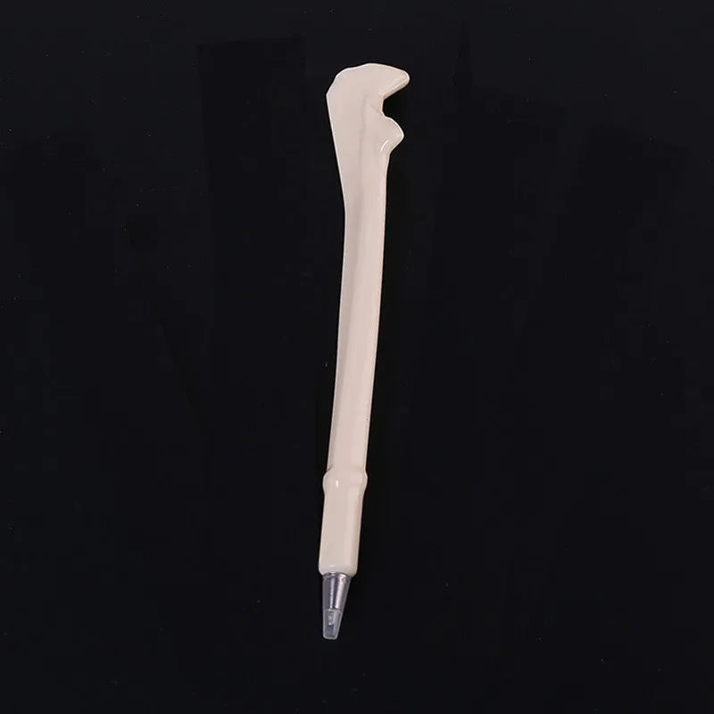 Bone Ballpoint Pen, Novelty Skeleton Ballpoint Pens, Beige Bone Shape Pens for School Office Halloween Birthday Party Peaceful Pleasures Health and Wellness black F