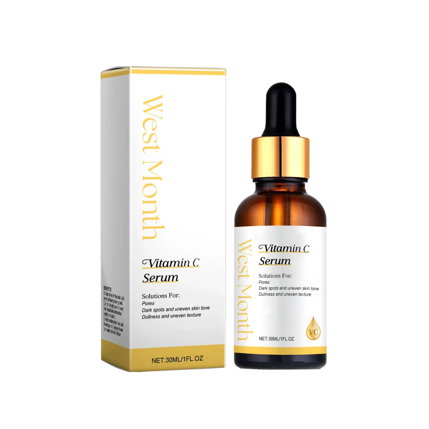 WEST MONTH Vitamin C Serum – Brighten, Firm & Hydrate 30ml