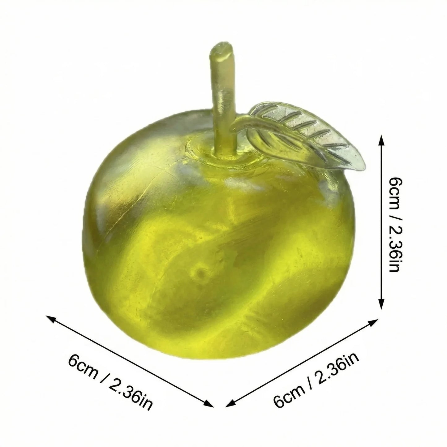 Squishy Green Apple Fidget Toy – Slow Rebound Sensory Squeeze Ball