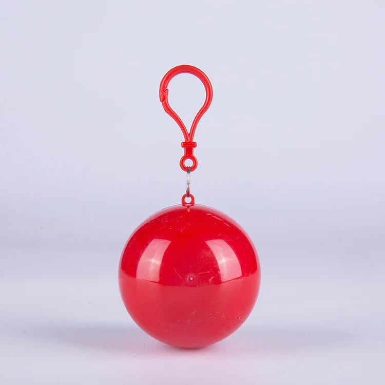 Portable Disposable Raincoat Adults – Ball Keychain & Pockets