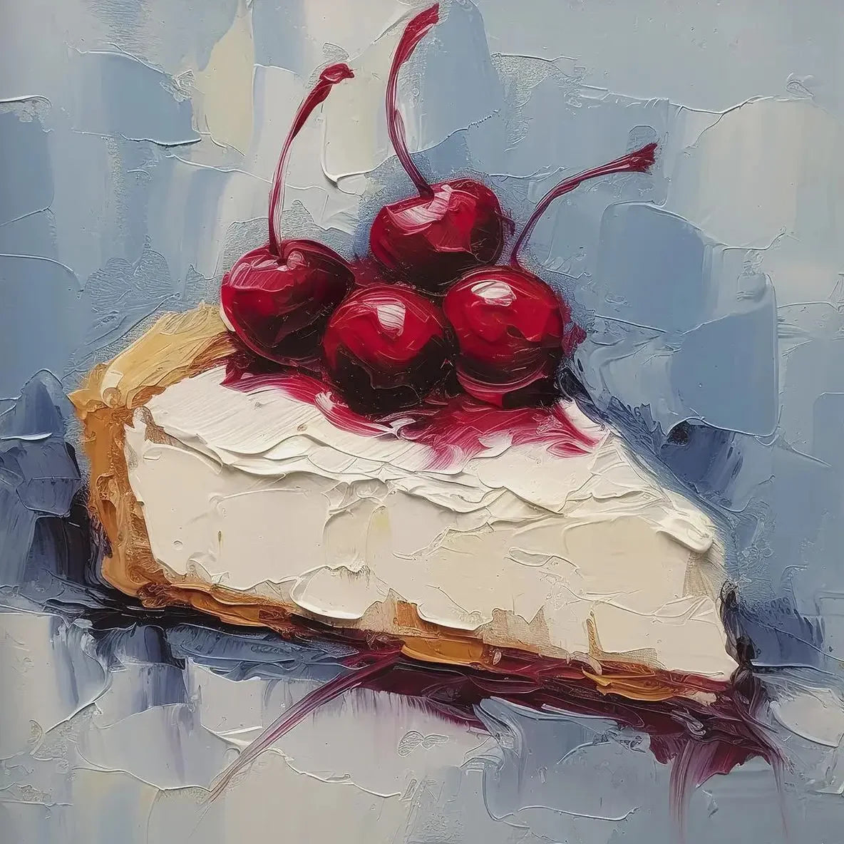 Retro Dessert Cupcake Cake Canvas Wall Art | Kitchen Bakery Decor
