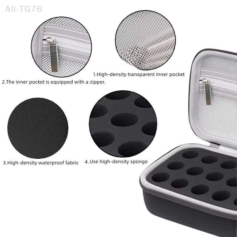 EVA Insulin Vial Storage Case – 15-Grid Waterproof Organizer