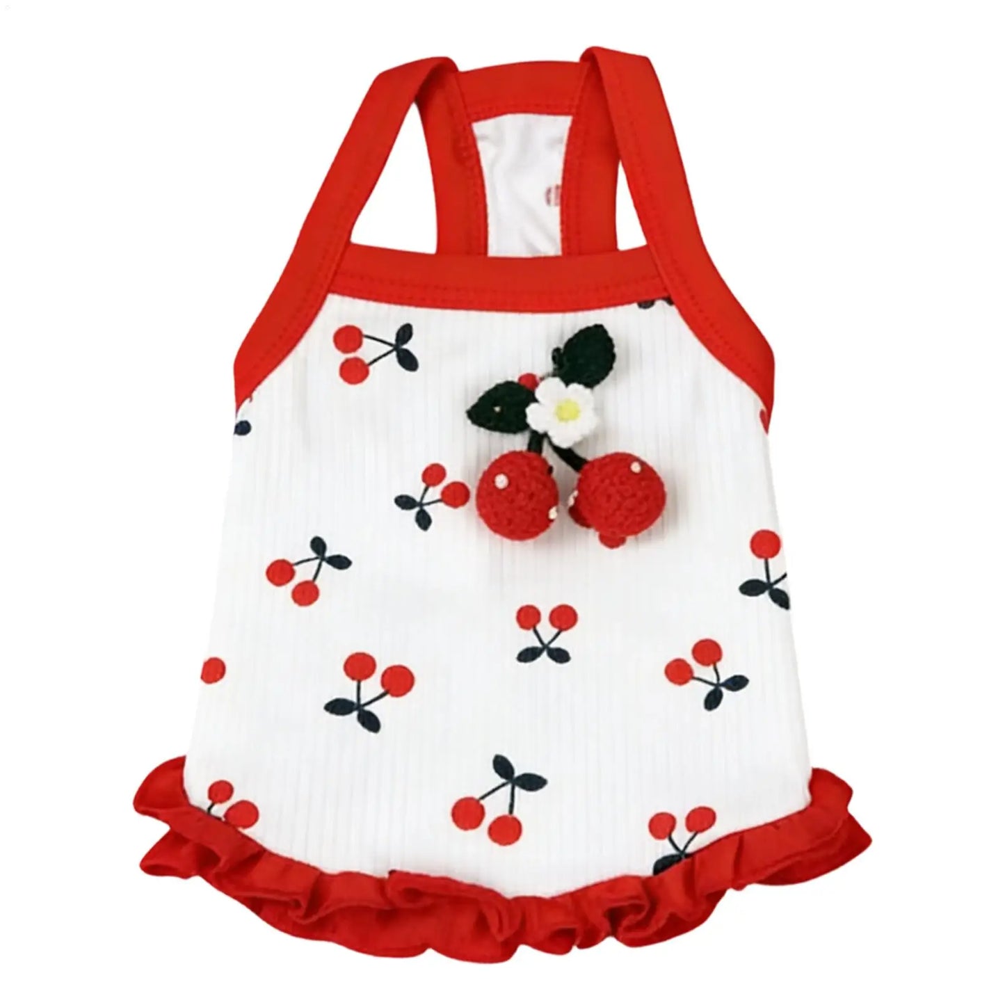 Cherry Breathable Summer Dog Vest for Small Dogs & Cats