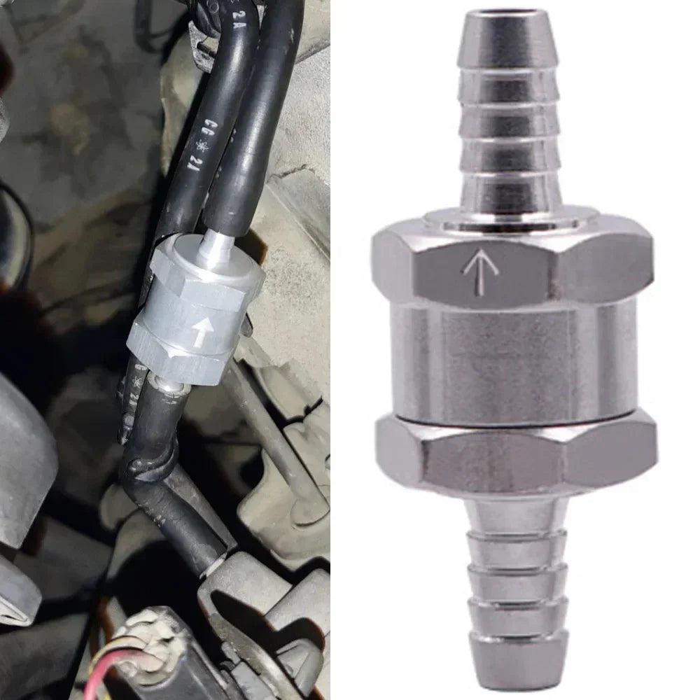 Repair Parts Fuel Non Return Check Valve 6/8/10/12mm Aluminium Alloy Petrol Diesel Water Fuel Line One Way for Peugeot Renault Peaceful Pleasures Health and Wellness