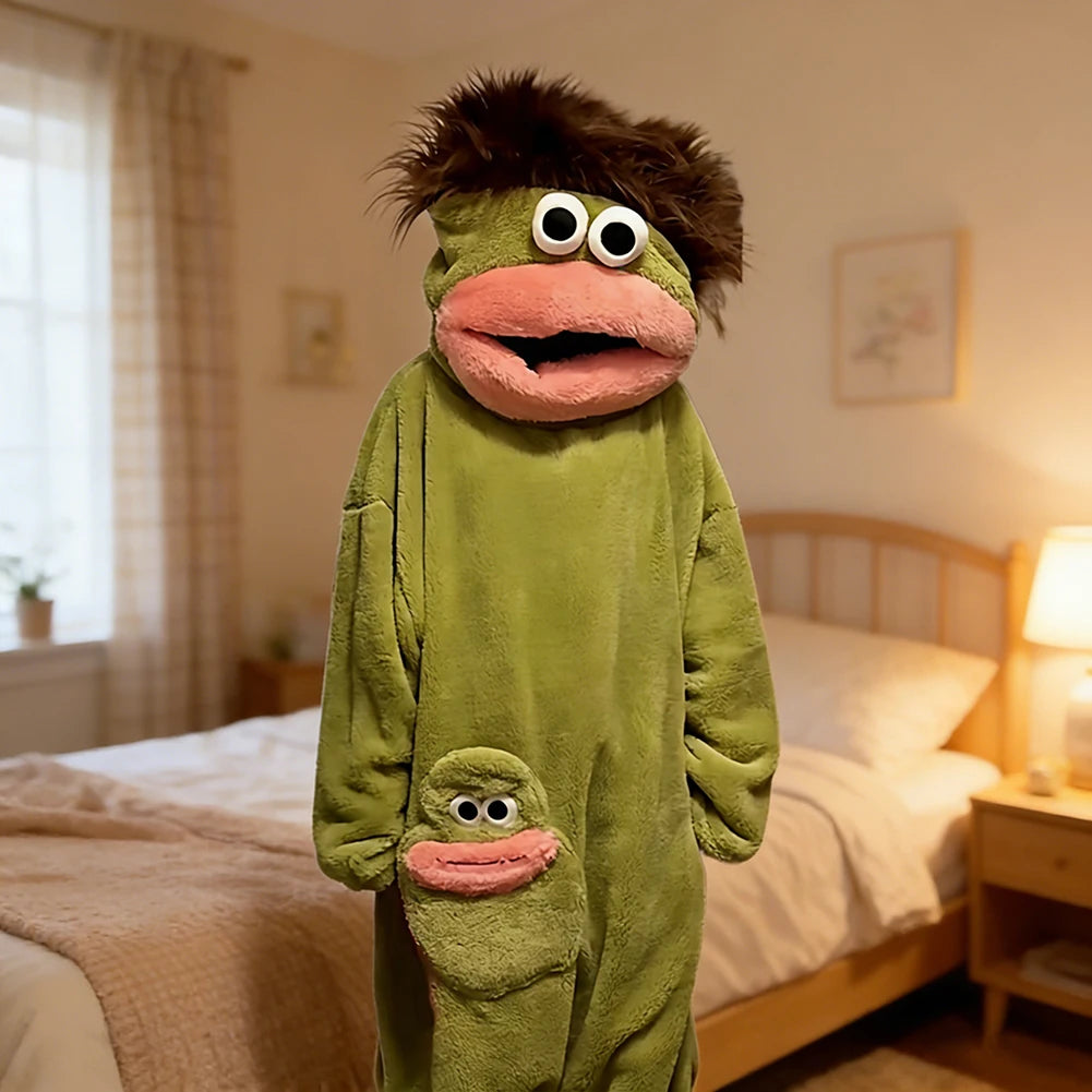 Monster Onesie Pajamas | Thick Coral Fleece Loungewear