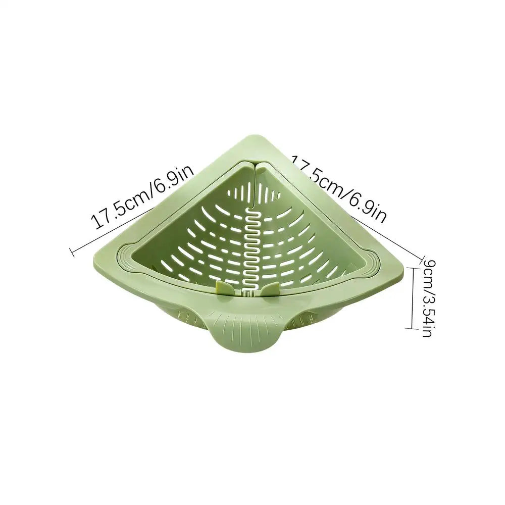 new Magnetic Silicone Sink Corner Rack Drain Strainer Basket For Kitchen, Storage For Trash Food Waste Fruits Vegetables Peaceful Pleasures Health and Wellness C