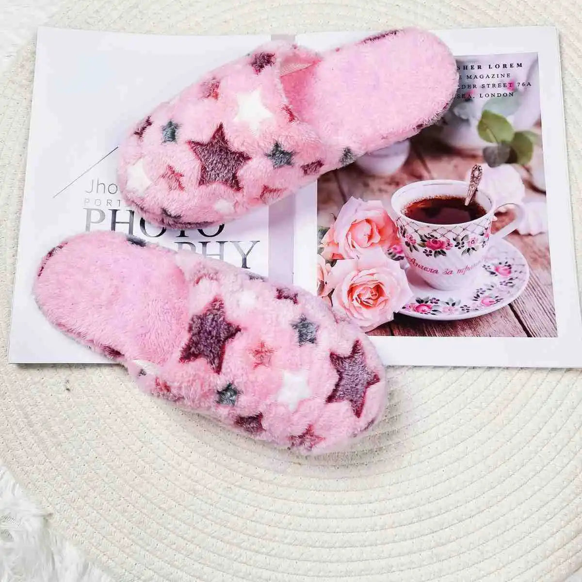 Warm Plush Indoor Slippers | Anti-Slip Soft House Slides