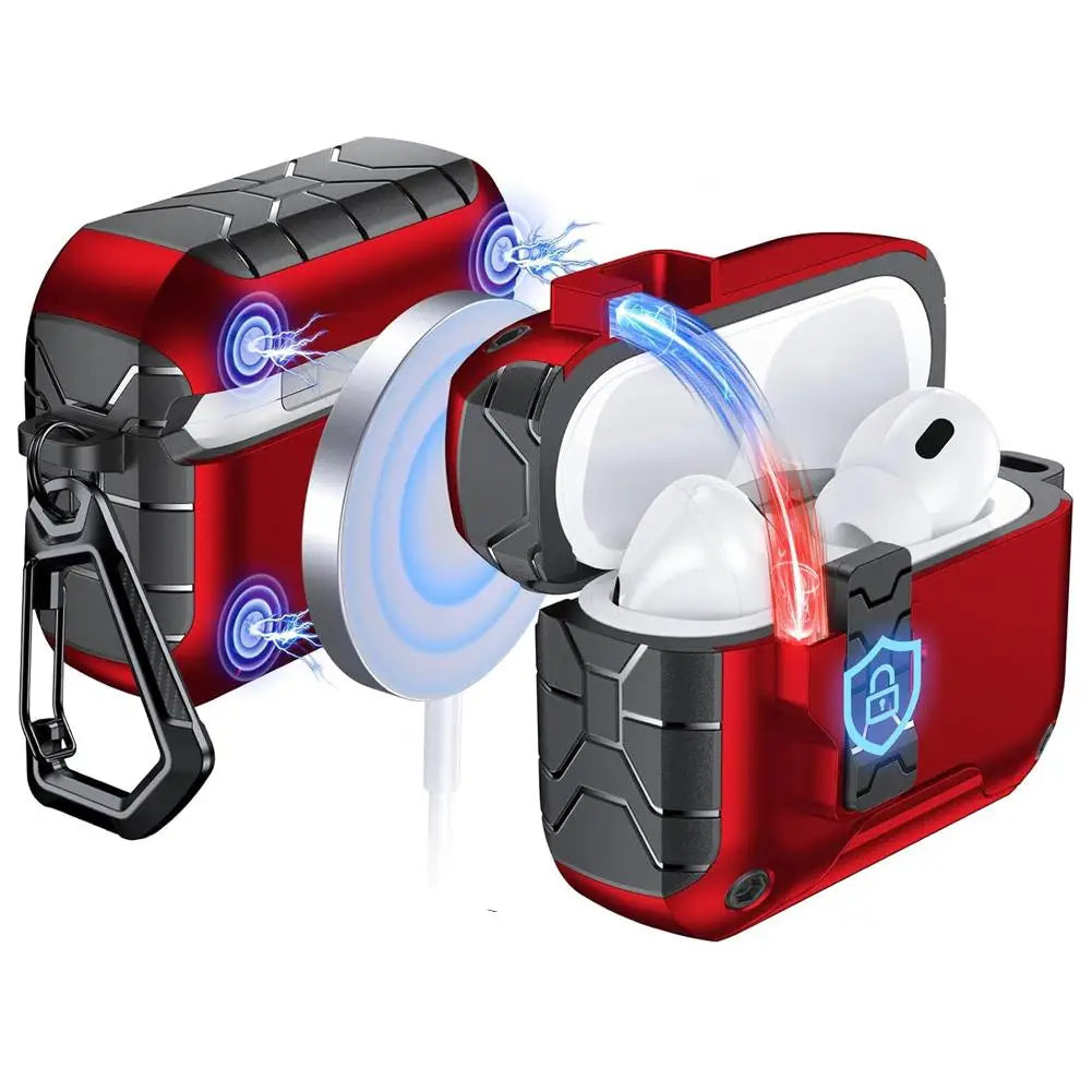 Magnetic Auto-Lock AirPods Pro 3 Case with Phone Stand