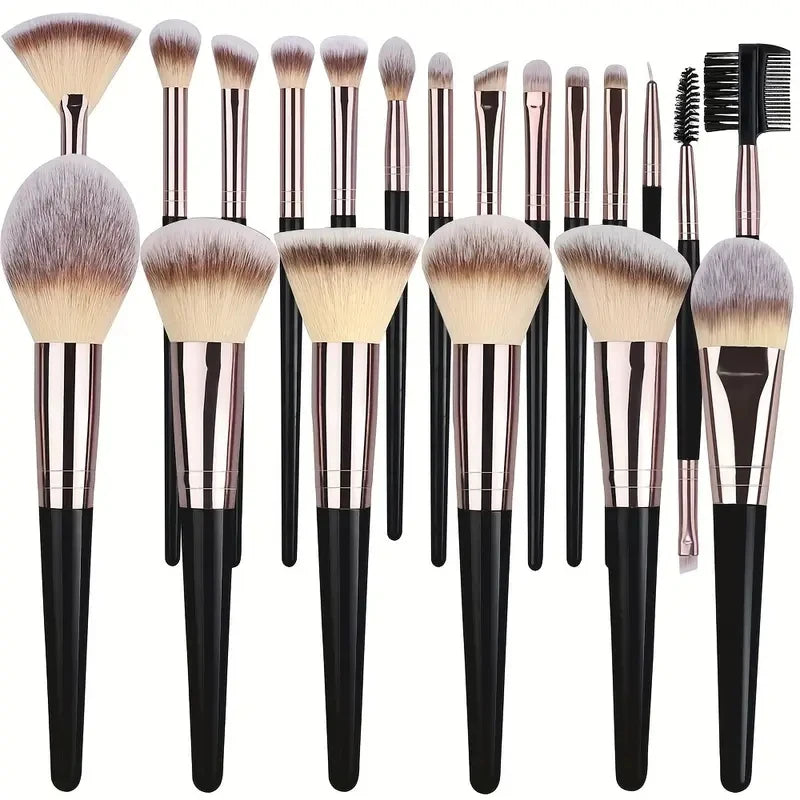 RUNTOIN 20-Piece Makeup Brush Set – Soft Fluffy Cosmetic Brushes Makeup Brush Set Peaceful Pleasures Health and Wellness 132-BK-20PCS