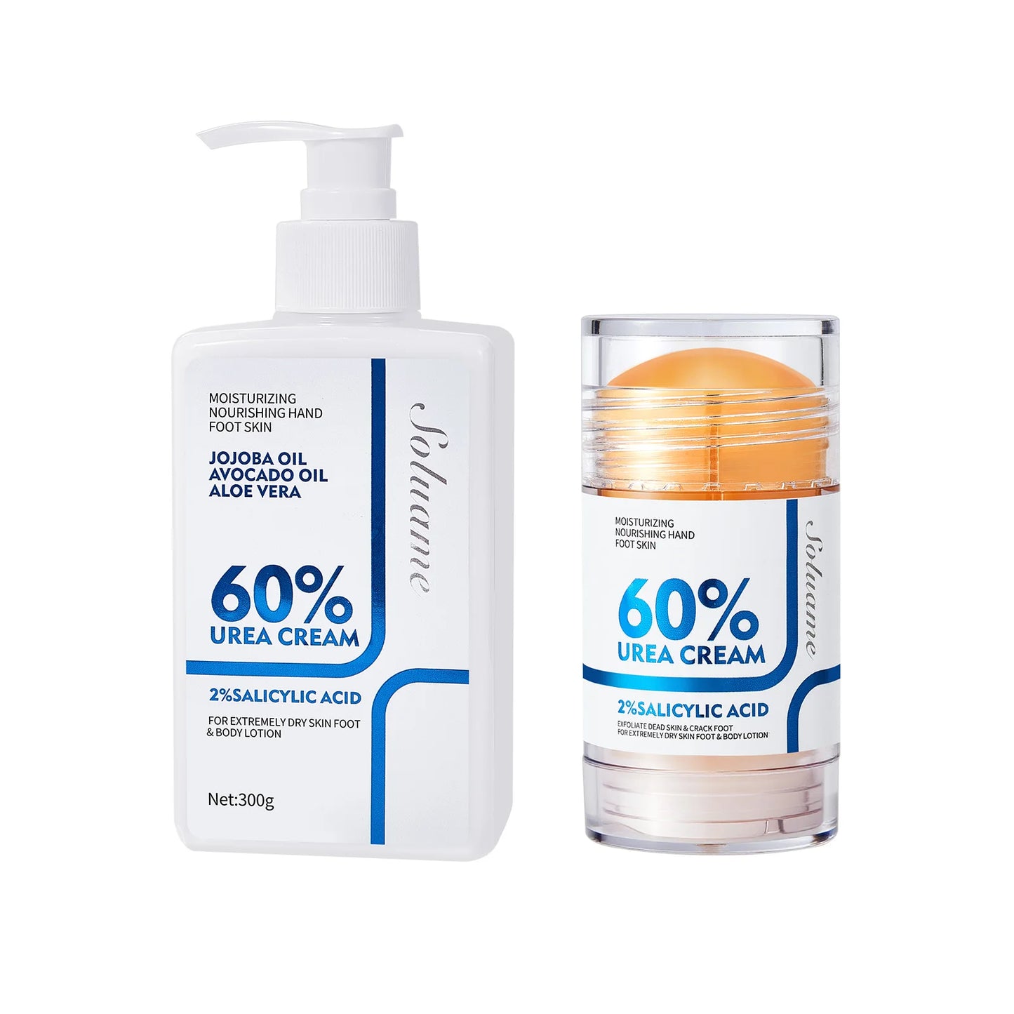 Urea Hydrating Foot and Body Cream Set for Cracked Skin Peaceful Pleasures Health and Wellness WHITE