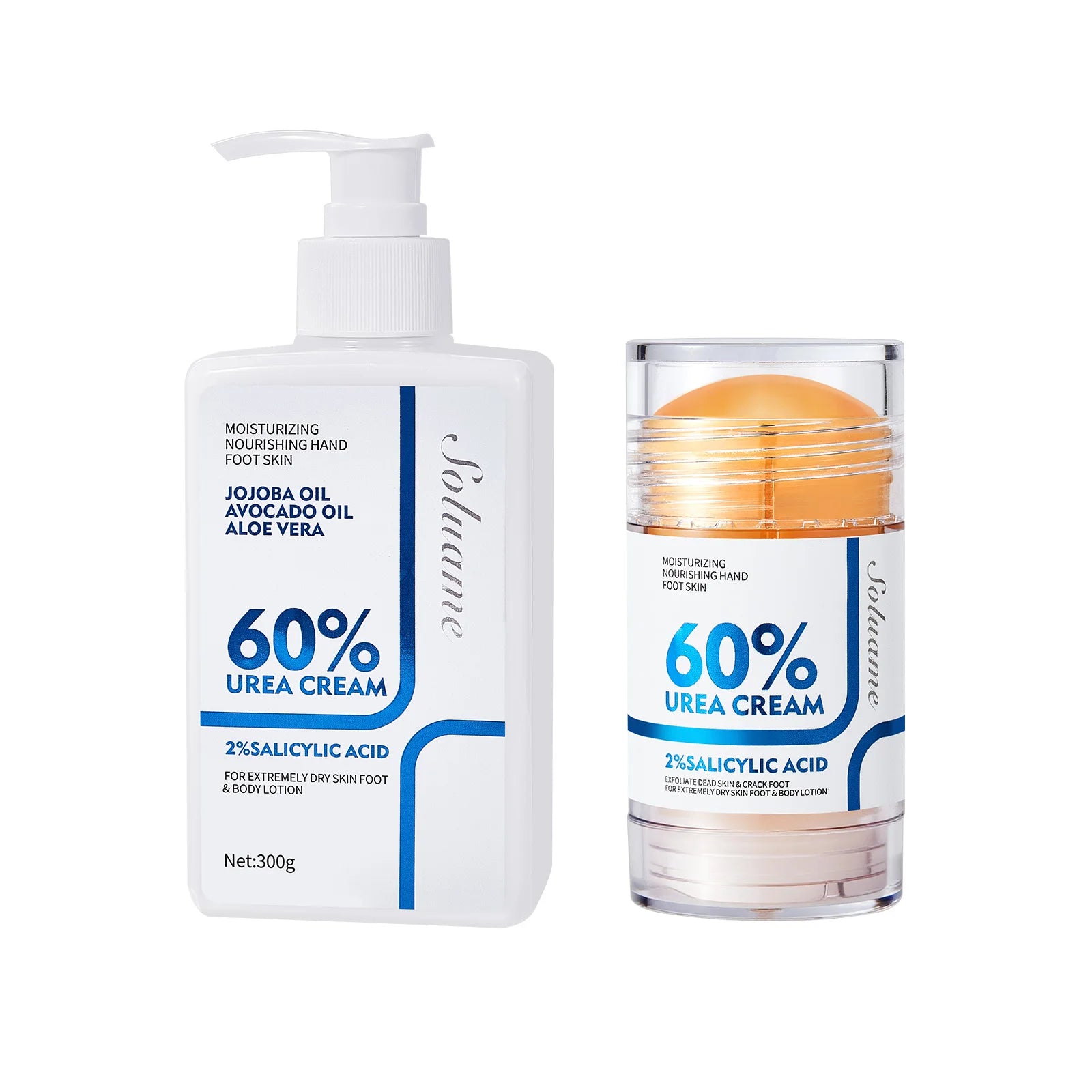 Urea Hydrating Foot and Body Cream Set for Cracked Skin Peaceful Pleasures Health and Wellness WHITE