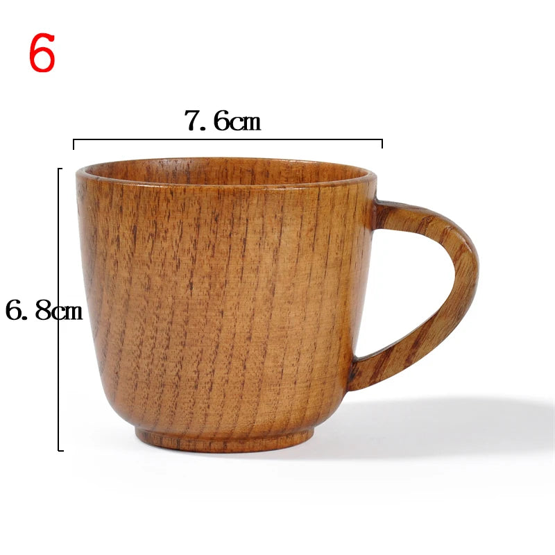 Wooden Big Belly Cups Handmade Natural Spruce Wood Cups Beer Tea Coffee Milk Water Cup Kitchen Bar Drinkware for Kitchen Peaceful Pleasures Health and Wellness 6