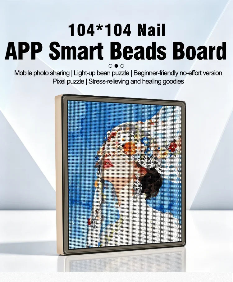 Smart LED Pegboard Melting Beads Kit – APP Control DIY Craft