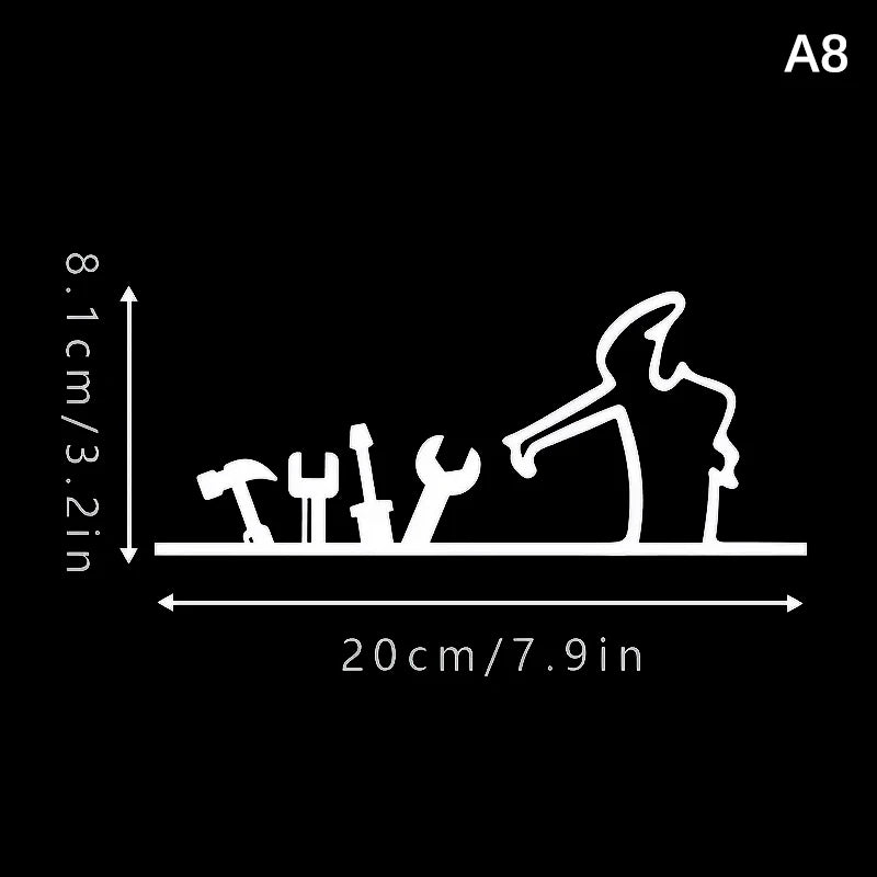 La Linea Line Art Wall Sticker Minimalist Self-Adhesive Waterproof Decal For Walls, Doors, Glass, Cars Home And Car Decoration Peaceful Pleasures Health and Wellness A8