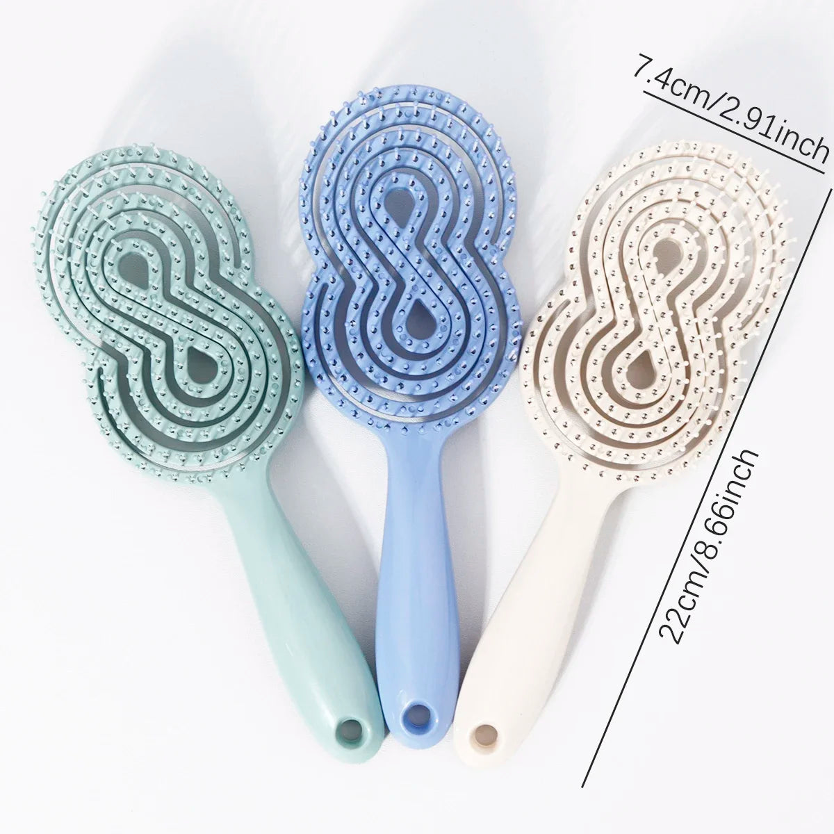 Anti-Static Hollow Loop Brush for Wigs & Real Hair Loop Hair Brush Peaceful Pleasures Health and Wellness