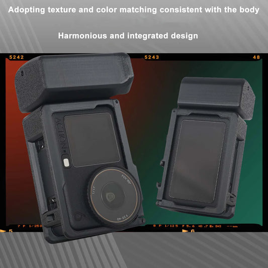 3D Printing Street Grip Vlog Holder Combo Camera Grip Holder For Dji Osmo Action6 Camera Grip Camera Accessories Peaceful Pleasures Health and Wellness Default Title