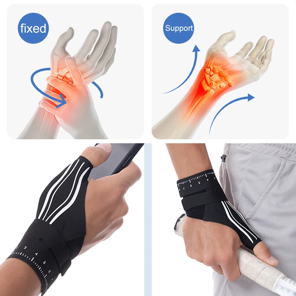 1PC Ultra-Thin Compression Sleeve - Thumb Wrist Brace for Arthritis,Tendonitis & Sprain Support During Sports & Daily Activities Peaceful Pleasures Health and Wellness