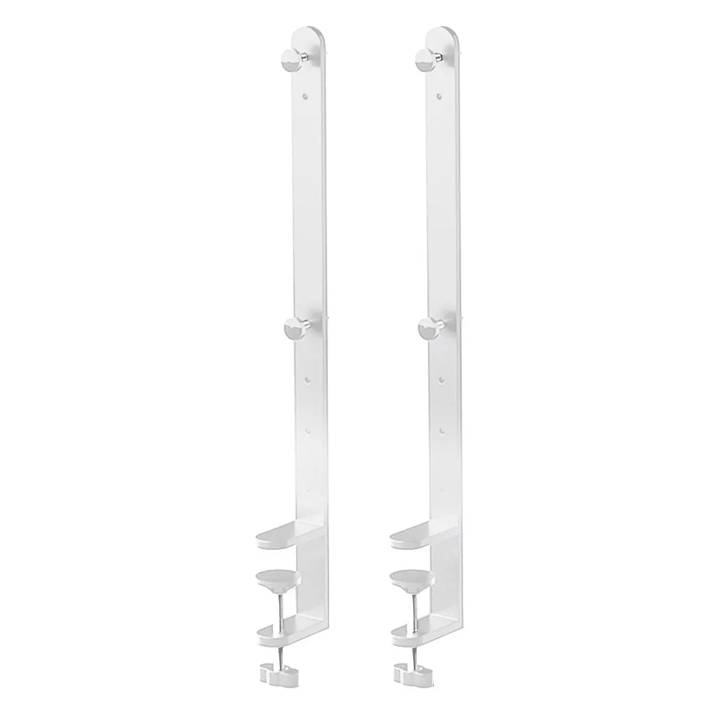 2-Pack Desk Clamp Pegboard Bracket – Nailless, 41.5cm Height