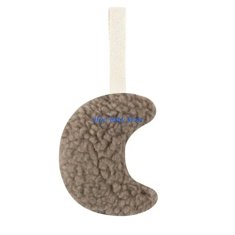 Baby Plush Moon Pacifier Chain Clip & Teething Pendant