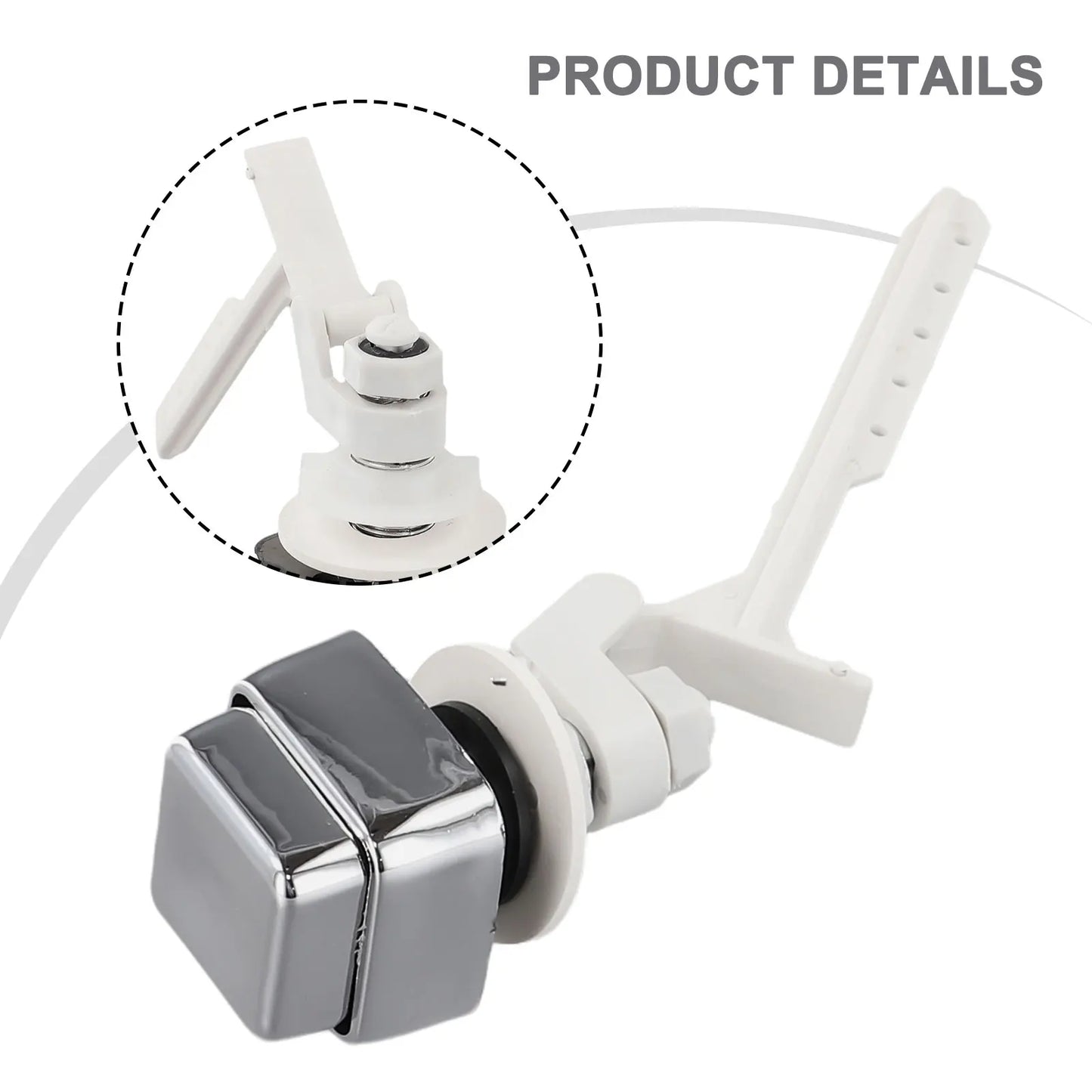 Push Button Toilet Flush Kit – Side Mount Trip Lever Handle