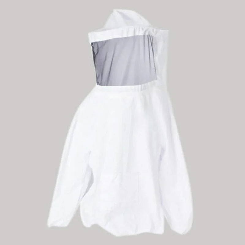Protective Beekeeping Jacket Veil Smock Equipment Hat Sleeve