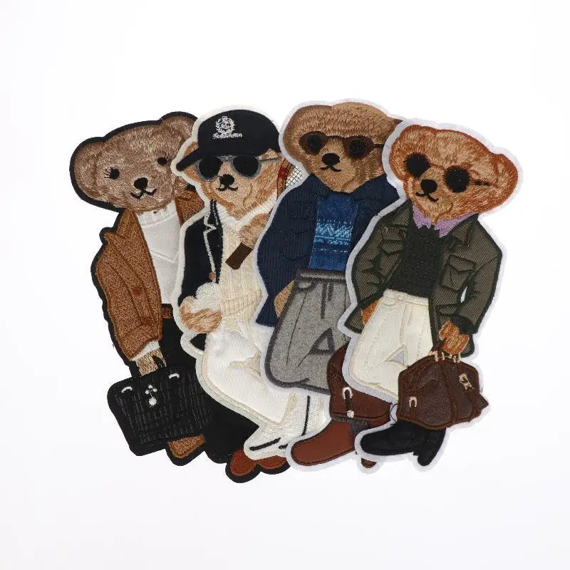 1Pcs Large Bear Clothing Patch for DIY Craft Projects Peaceful Pleasures Health and Wellness
