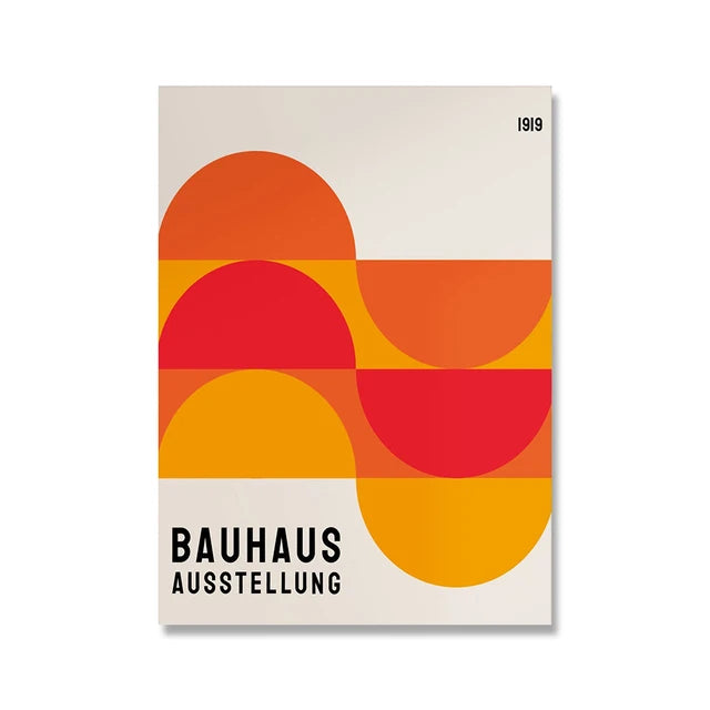 Modern Minimalist Bauhaus Exhibition Geometric Posters work Canvas Prints Abstract Painting Living Room Murals Home Decor Peaceful Pleasures Health and Wellness