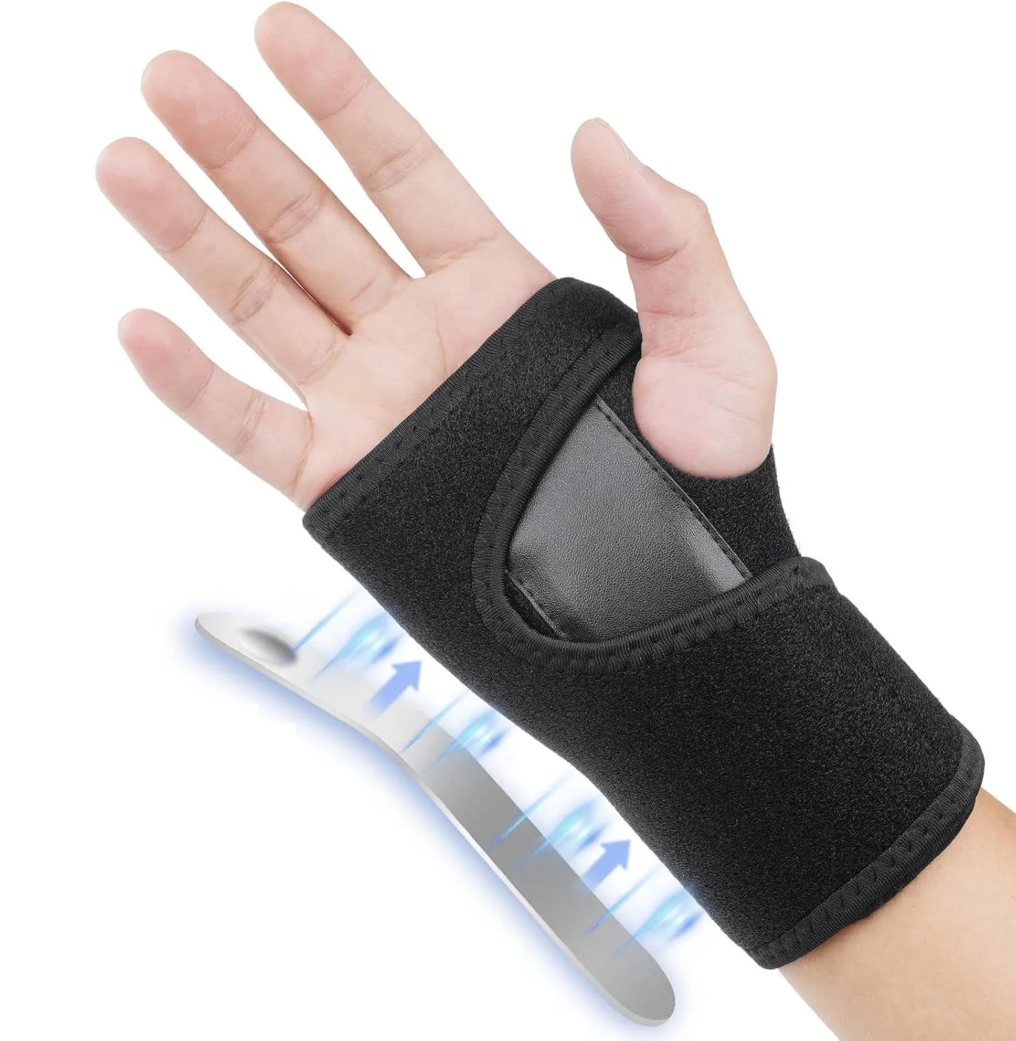 1Pcs Wrist Splint,Carpal Tunnel,Tendonitis and Cushioned Arthritis to Help with Carpal Tunnel and Relieve and Treat Wrist Pain Peaceful Pleasures Health and Wellness black Left
