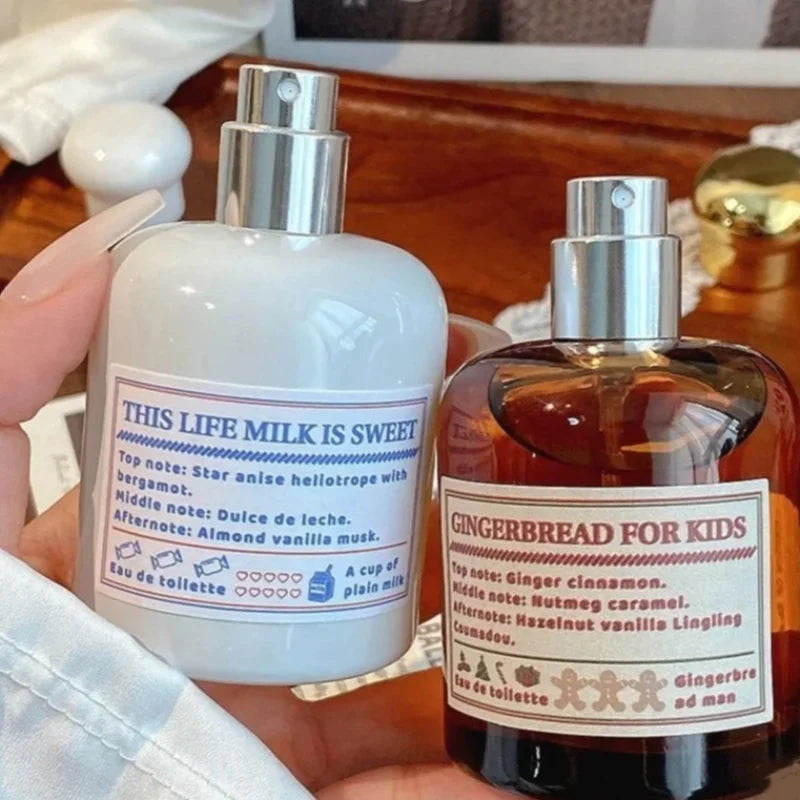 High-end Brand Perfume Long-lasting Fragrance Cream Gingerbread Sweet Christmas Fragrance Spray Gourmet Tune Daily Charm Perfume Peaceful Pleasures Health and Wellness