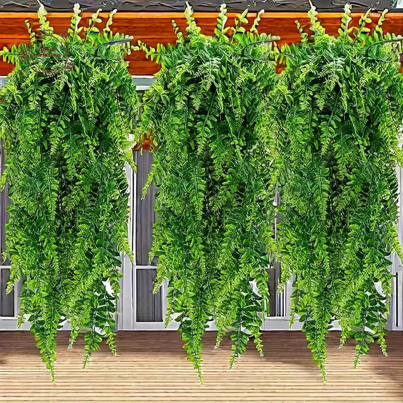 Artificial Hanging Fern Vine Garland | Fake Greenery Decor