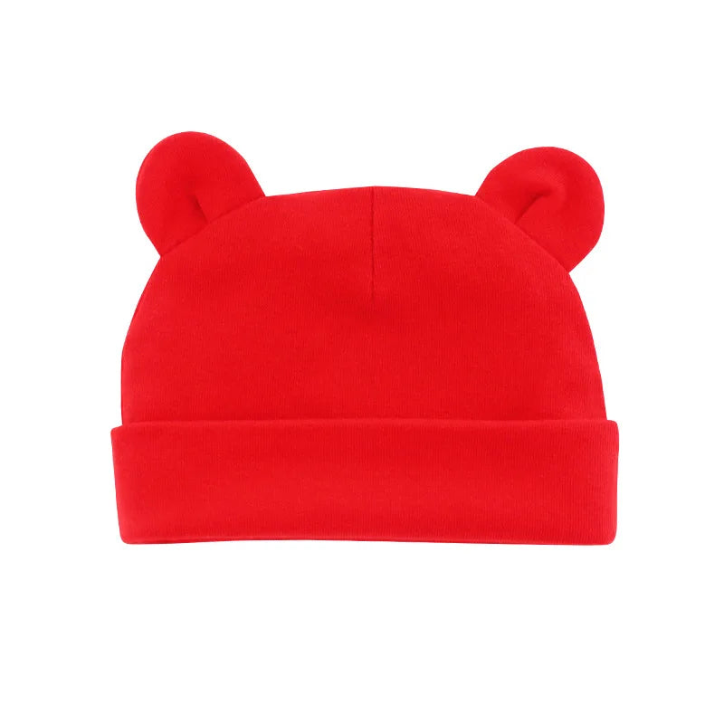 Soft Cotton Newborn Baby Beanie Hat | Unisex 0-12 Months