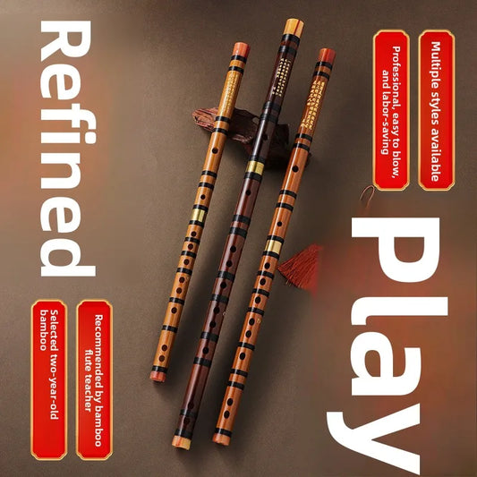 Flute Bamboo Musical Instrument Beginners Primary School Students Peaceful Pleasures Health and Wellness