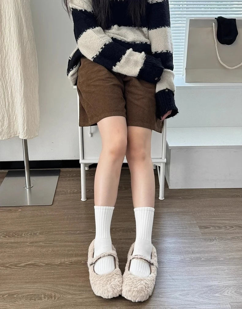 8/4 Pairs of Fashionable Classic Women's Mid-Calf Socks, Black and White Sports Socks, Suitable for Both Men and Women, Large Size Women's Socks: Size 36-43, Soft and Breathable for Spring, Summer, and Autumn, Simple Style, S Peaceful Pleasures Health and Wellness
