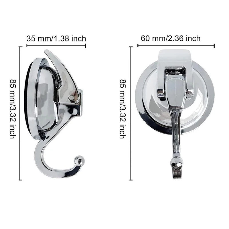 Suction Cup Hooks – No-Drill Reusable Shower & Kitchen Hooks