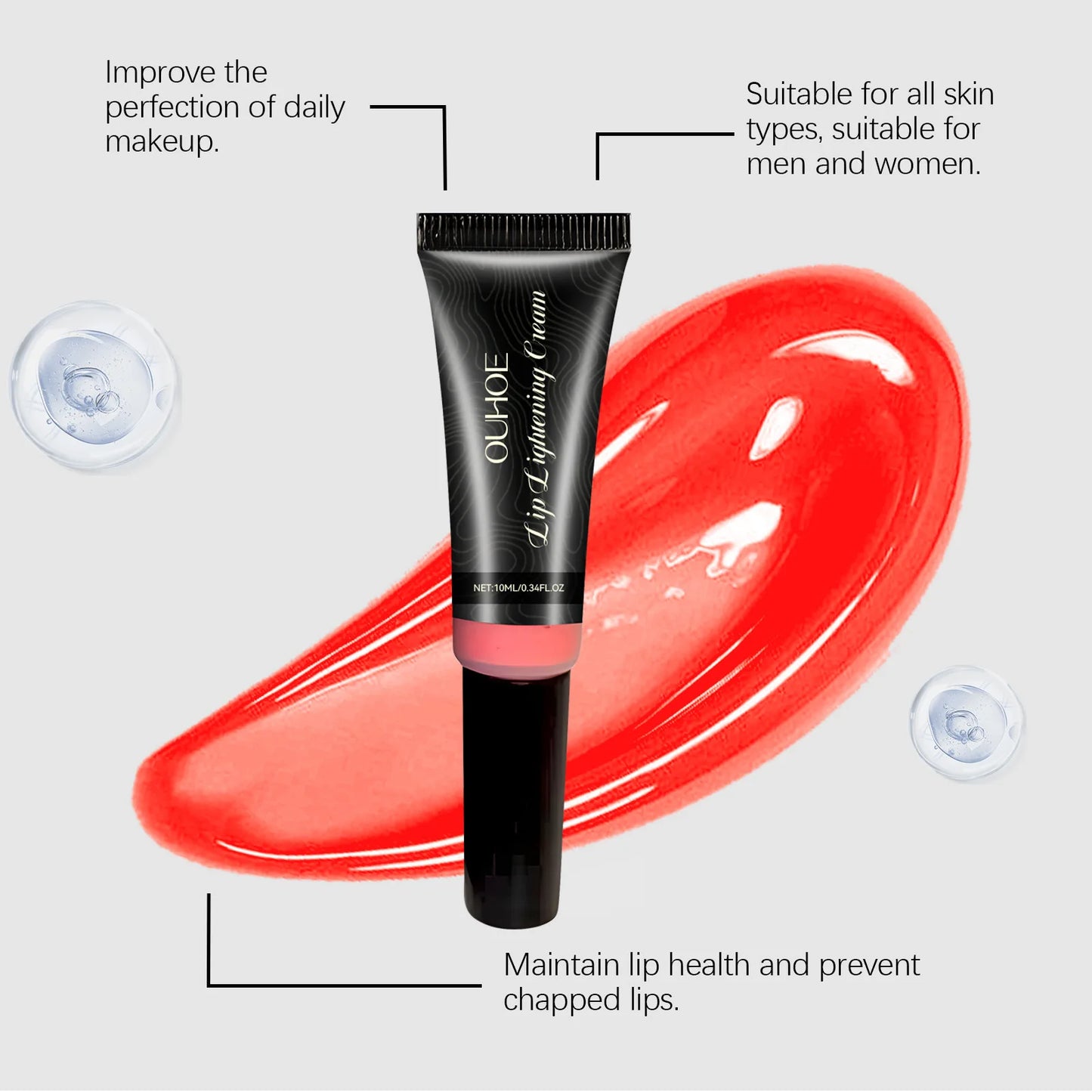 Ouhoe Lip Brightening Cream – Moisturize, Brighten & Smooth Lip Brightening Cream Peaceful Pleasures Health and Wellness