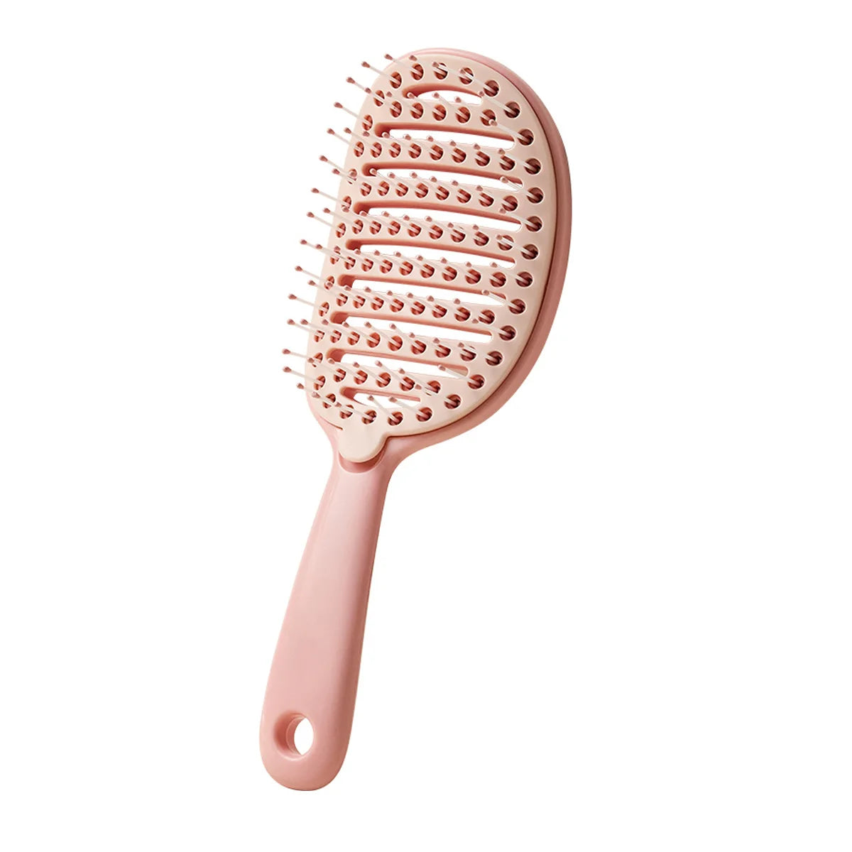 1Pcs Cleaning Net Cover Hair Brush Self Cleaning Hair Brush Salon Hair Massage Scalp Combs Dry Dual Purpose Comb Peaceful Pleasures Health and Wellness Pink
